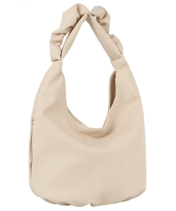 Ruched Handle Shoulder Bag Hobo JY0522M IVORY